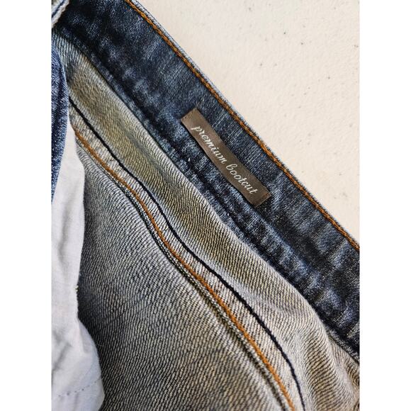 Hillard & Hanson Womens Sz 16 Bootcut Blue Jeans Medium Wash - Picture 3 of 5